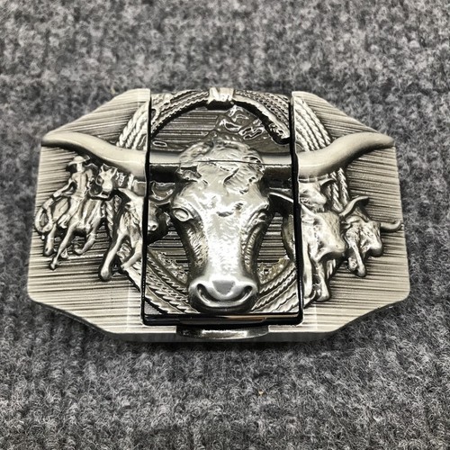 Antique brushed bull head - antique,