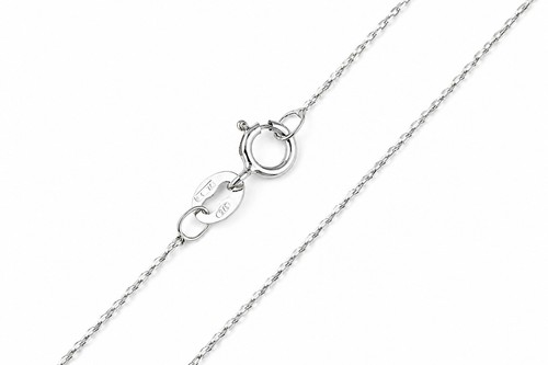 9ct gold necklace cable - necklace, chain