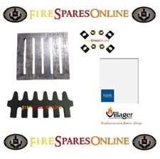Stove Spares to Suit Villager Puffin Stove, Grate, Log Retainer, Glass
