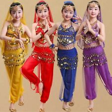 Children Girls Belly Dance Costumes Kids Belly Dancing Cloth Tops Pants Suits