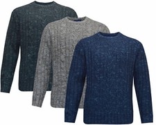 New Mens Knitted Crew Neck