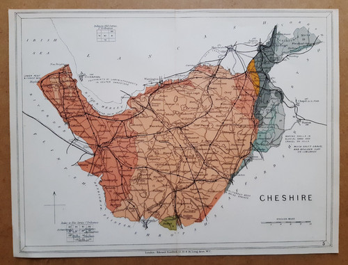 Antique geological map - geological,