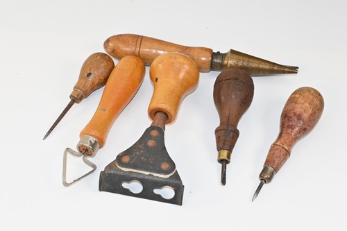 Antique wood handle - antique, hand