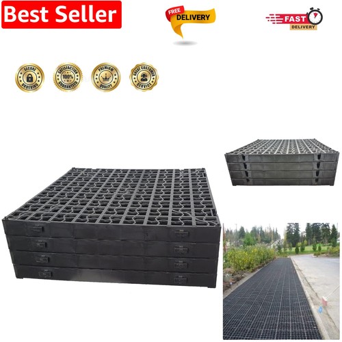 Black plastic paving - plastic,