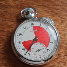 Vintage Chrome Referee stopwatch Pocket Watch Working 