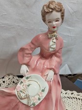 Vintage Florence Ceramics Figurine "Grace" Pink Dress