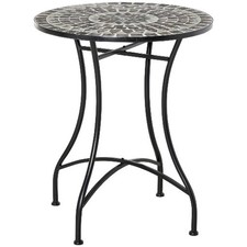 Grey Black Round Mosaic