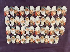 2x A5 Sheets vintage Father Christmas decoupage