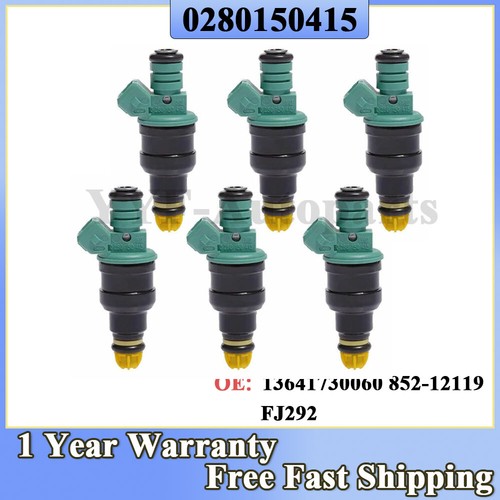 6pcs fuel injectors fit - fit, bmw