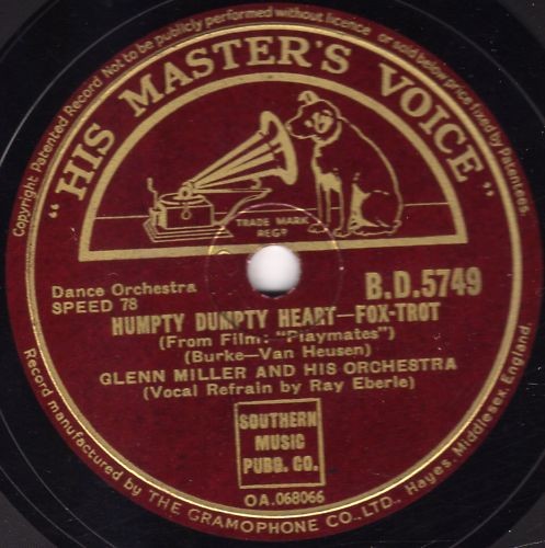 1942 glenn miller humpty - 78,