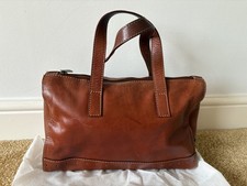 Jane Shilton Tan Leather tote Bag With Double Handles