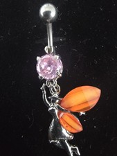Fairy design bellybutton piercing