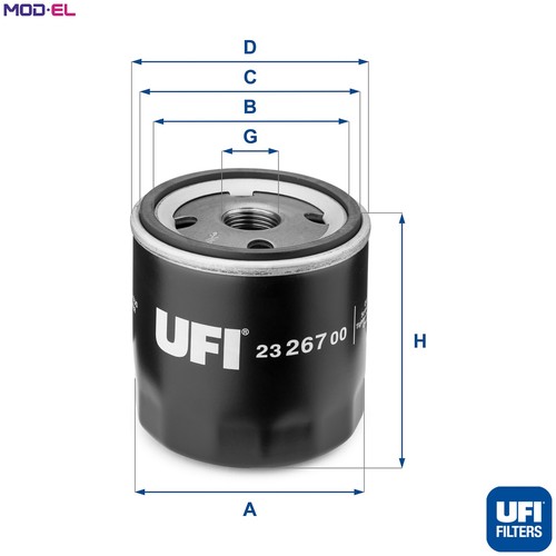 Oil filter 267 - 23.267.00, ford