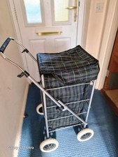 4-Wheel Shopping Trolley Cart Lightweight, Maneuverable