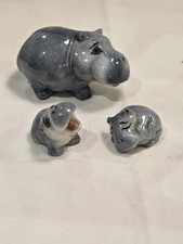 Vintage Wade Pocket Series HAPPY HIPPO FAMILY TRIO