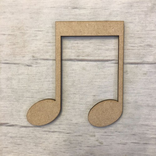 Music note mdf wood - note,