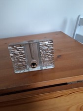 Walther glass Solifleur vase, 1970's, with paper label, perfect.