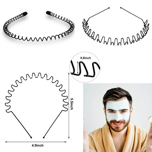 Metal wire headband football - metal,