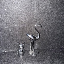 Decorative  flamingo & elephant Ornament Stainless Steel Bead Home Office Decor