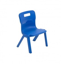 Titan One Piece School Chair PAIR OF 2 Blue  classroom chairs kids seats