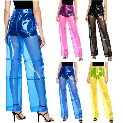 Women clear pvc pants - ,