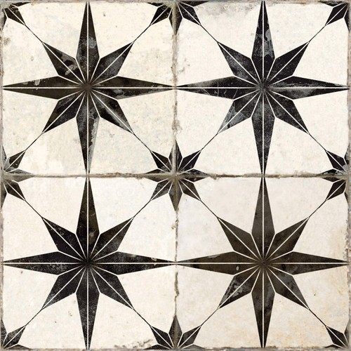 Vintage star tile patterned - vintage,