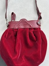 Lancel Red Velvet Crossbody