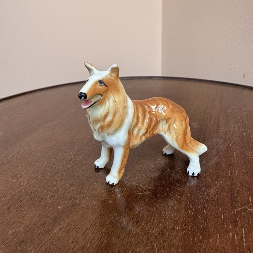 Vintage ceramic collie dog - vintage,