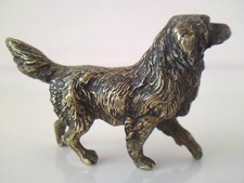 Miniature Cold Painted Bronze Dog Setter Spaniel- Bergmann style impressed mark