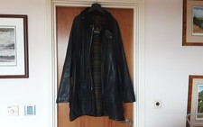 Mens BARBOUR Beaufort Lether Jacket Black - Olive size XXL