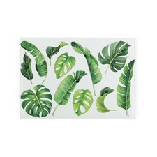 Tropical Leaves Small Glass