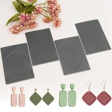 4x Polymer Clay Texture Sheets