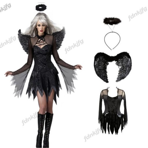 Dark fallen angel - angel, black