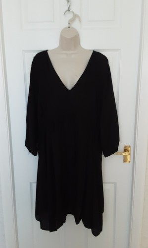 Hippie boho black tunic shift - hippie,