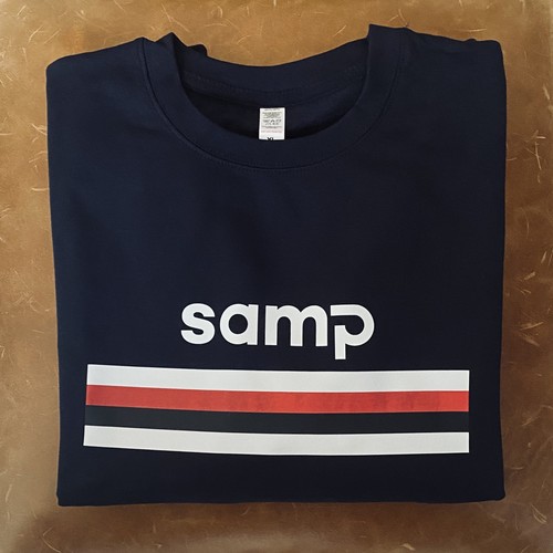 Navy samp sweatshirt - sweatshirt.,