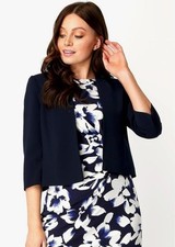 Navy Roman Originals Tailored Bolero Jacket
