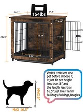 Chic Wooden Dog Crate
