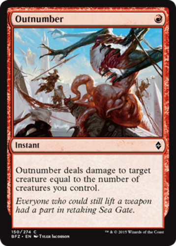 Outnumber battle for - for, zendikar