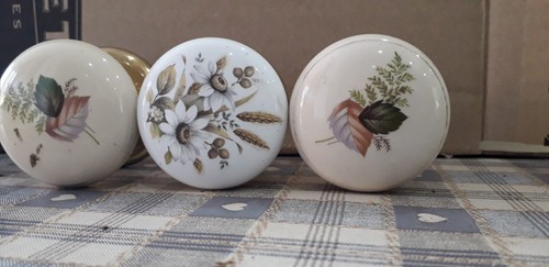 Porcelain door and draw knobs - and,