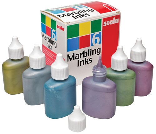 Marbling ink 25ml x6 - marbling, 25ml,