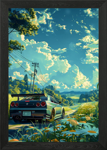Nissan r34 anime - nissan,