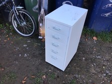 Ikea Helmer 5-drawer Metal Multi-drawer Cabinet-white