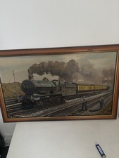 Original Oil Painting King George V1 Pulling The Merchant Venturer GWR