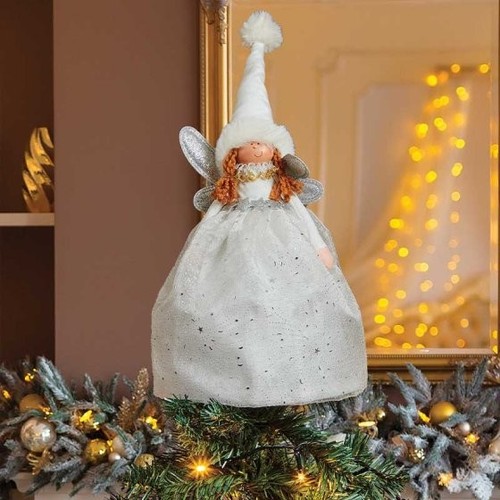 Fairy magical white xmas tree - fairy,