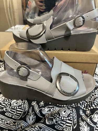 Fly london light - grey, leather