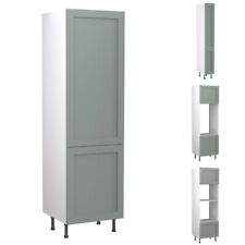 Shaker Matt Sage Green Tall Kitchen Kit Units - Doors & Soft Close Hinges