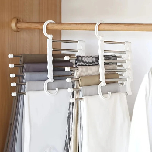 Trouser hanger folding - 5-in-1,