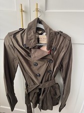 Burberry London Womens  Trench Waterproof Nylon Jacket Khaki Brown - UK6