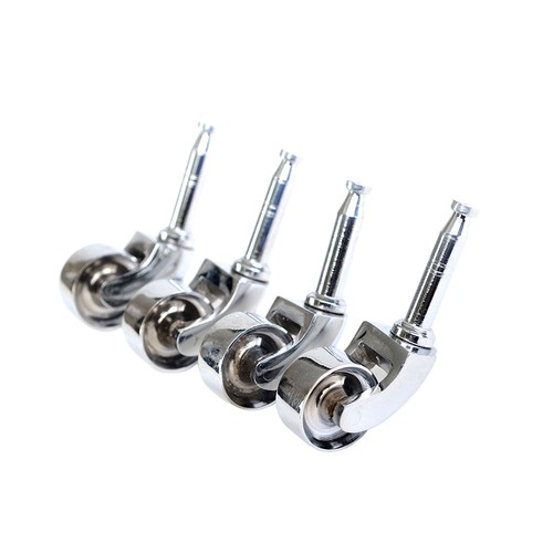 Solid brass castors polished - brass,