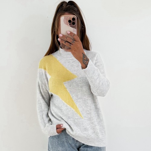 Ladies mock neck jumper - ladies,